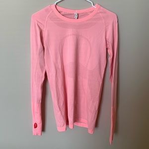 Lululemon Long Sleeve Pink Top